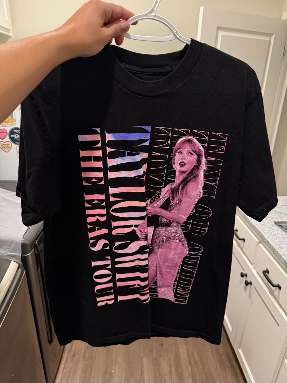 Taylor Swift The Eras Tour Black Graphic Tee 2023-2024